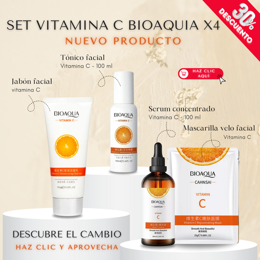 SET VITAMINA C BIOAQUA X4